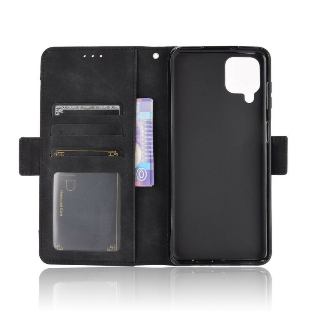 Leren Hoesje voor Samsung Galaxy A12 / M12 Eerste Klas Multi-kaart