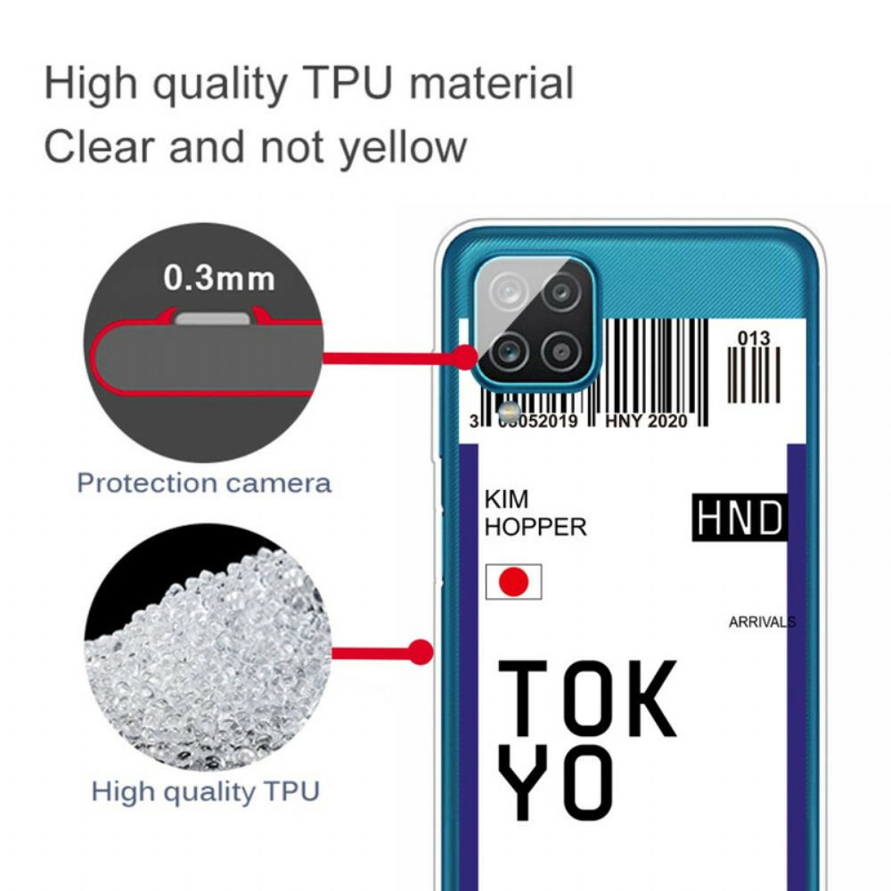 Telefoonhoesje voor Samsung Galaxy A12 / M12 Instapkaart Naar Tokio