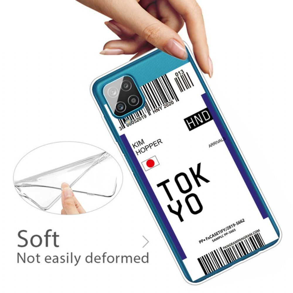 Telefoonhoesje voor Samsung Galaxy A12 / M12 Instapkaart Naar Tokio