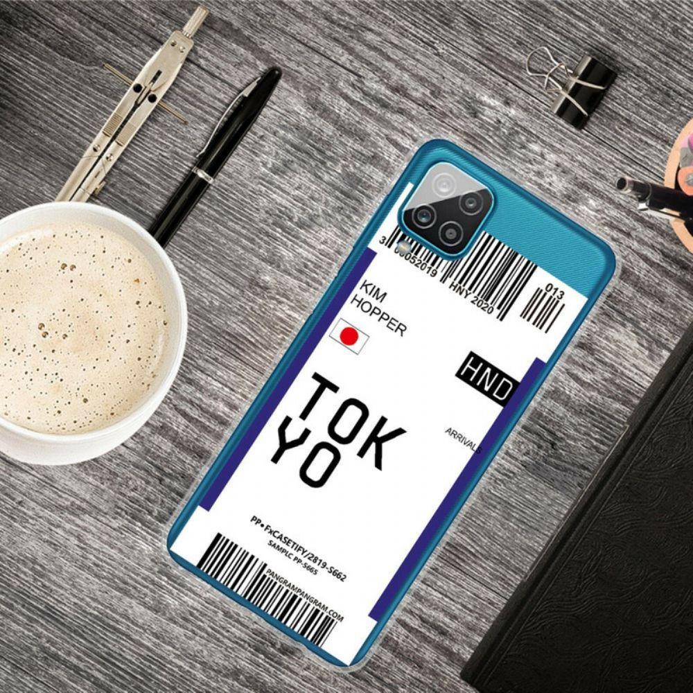 Telefoonhoesje voor Samsung Galaxy A12 / M12 Instapkaart Naar Tokio