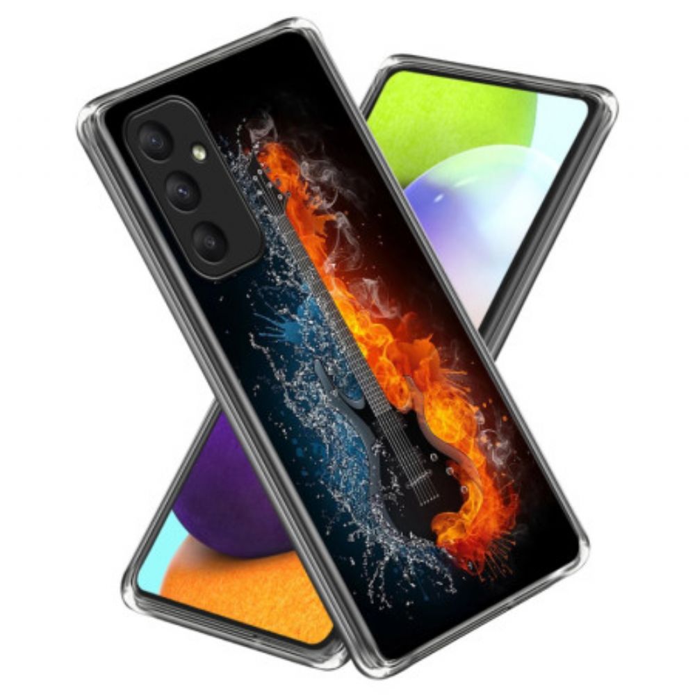 Hoesje Samsung Galaxy A55 5g Ijs- En Vuurgitaar Bescherming Hoesje