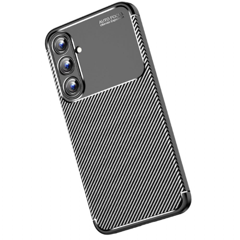 Hoesje Voor Samsung Galaxy A55 5g Flexibele Koolstofvezel