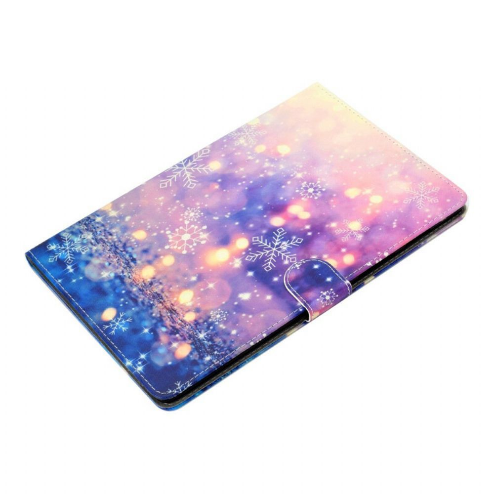 Folio-hoesje voor Samsung Galaxy Tab A 10.1 (2019) Licht En Vlokken