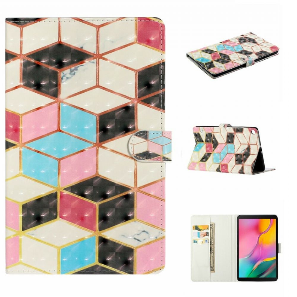 Folio-hoesje voor Samsung Galaxy Tab A 10.1 (2019) Marmeren Lichtvlekken