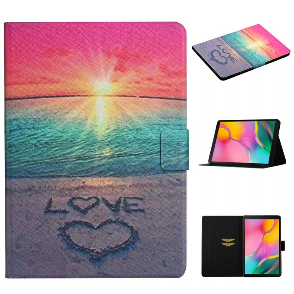 Folio-hoesje voor Samsung Galaxy Tab A 10.1 (2019) Zonsondergang Liefde