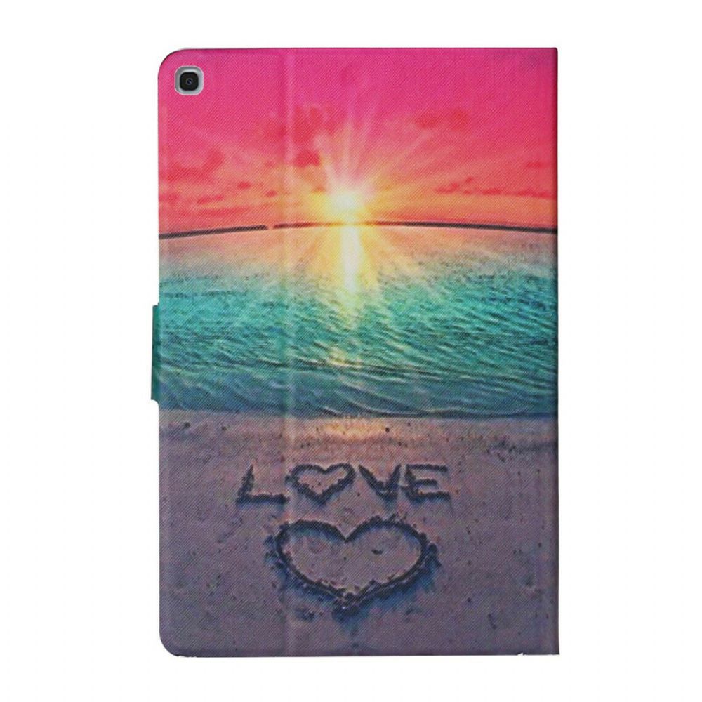 Folio-hoesje voor Samsung Galaxy Tab A 10.1 (2019) Zonsondergang Liefde