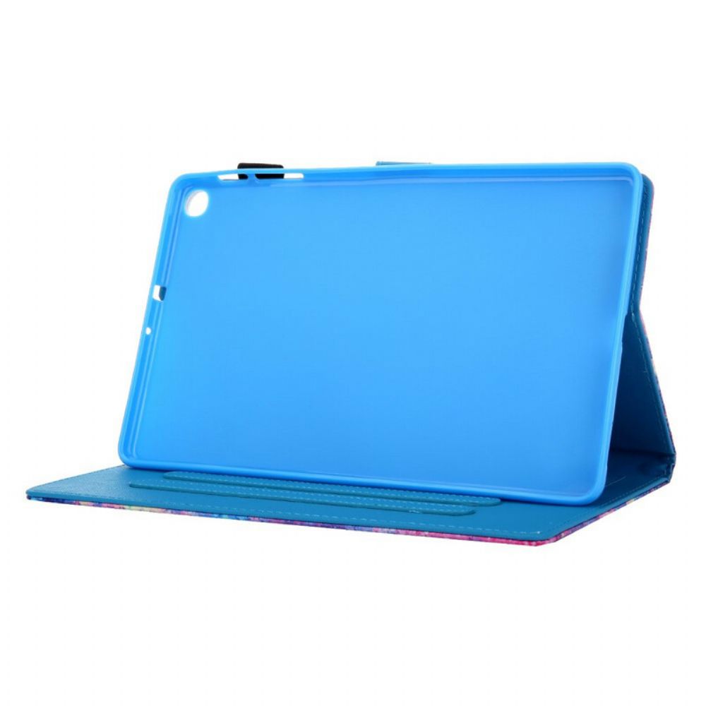 Leren Hoesje voor Samsung Galaxy Tab A 10.1 (2019) Marmeren Katje