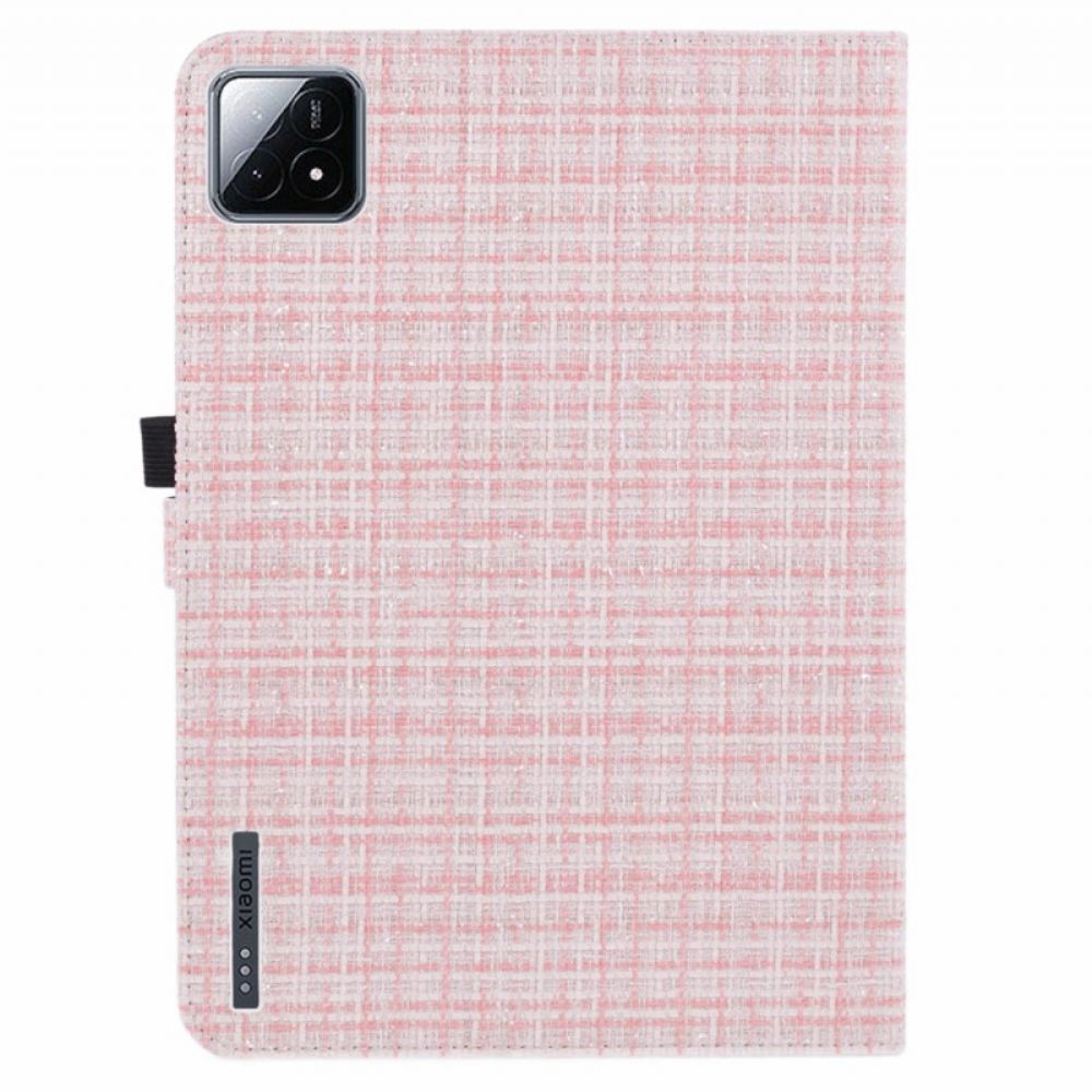 Cover Xiaomi Pad 6s Pro Geweven Patroon Bescherming Hoesje
