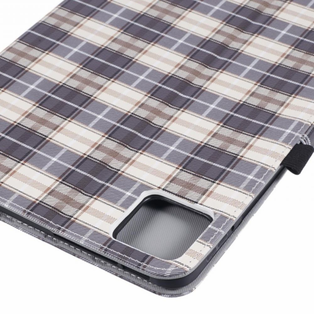 Flip Case Leren Xiaomi Pad 6s Pro Rasterpatroon