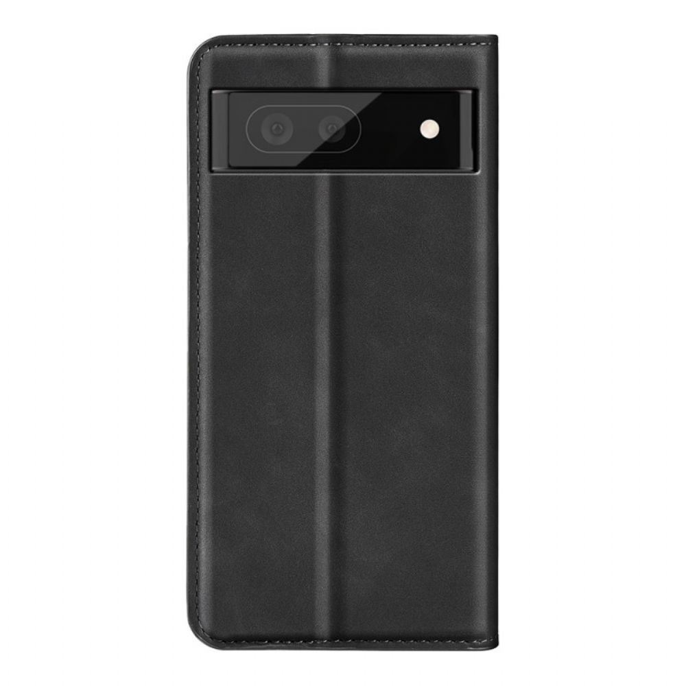 Bescherming Hoesje voor Google Pixel 7 Folio-hoesje Uni Leereffect