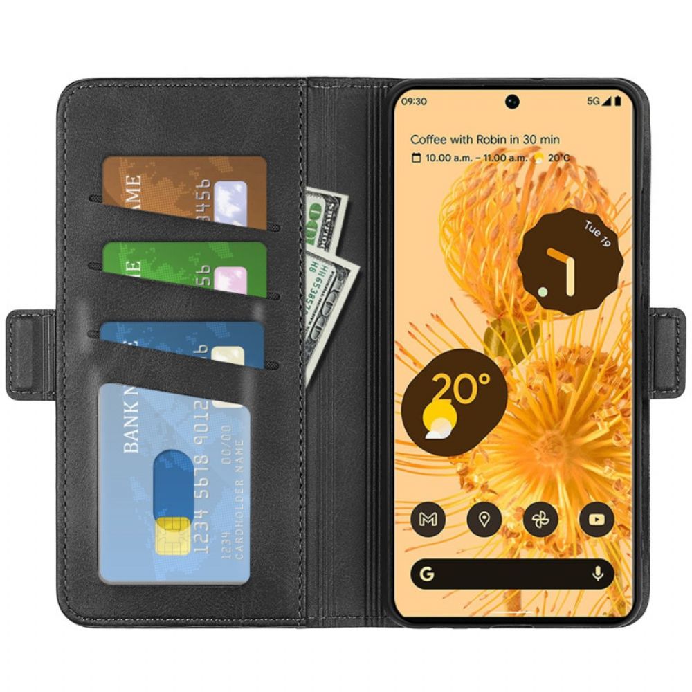 Folio-hoesje voor Google Pixel 7 Dubbele Sluiting
