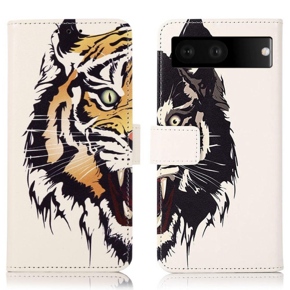 Folio-hoesje voor Google Pixel 7 Felle Tijger