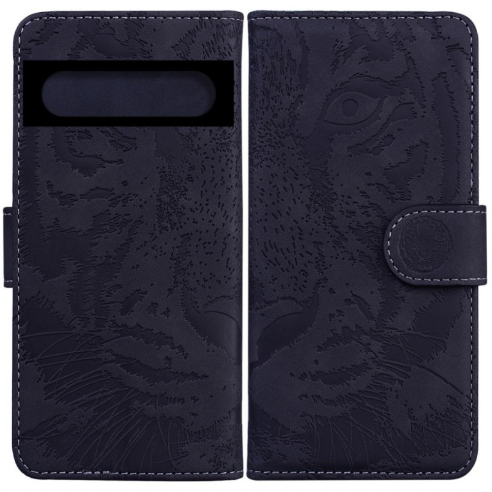 Folio-hoesje voor Google Pixel 7 Tijgerafdruk