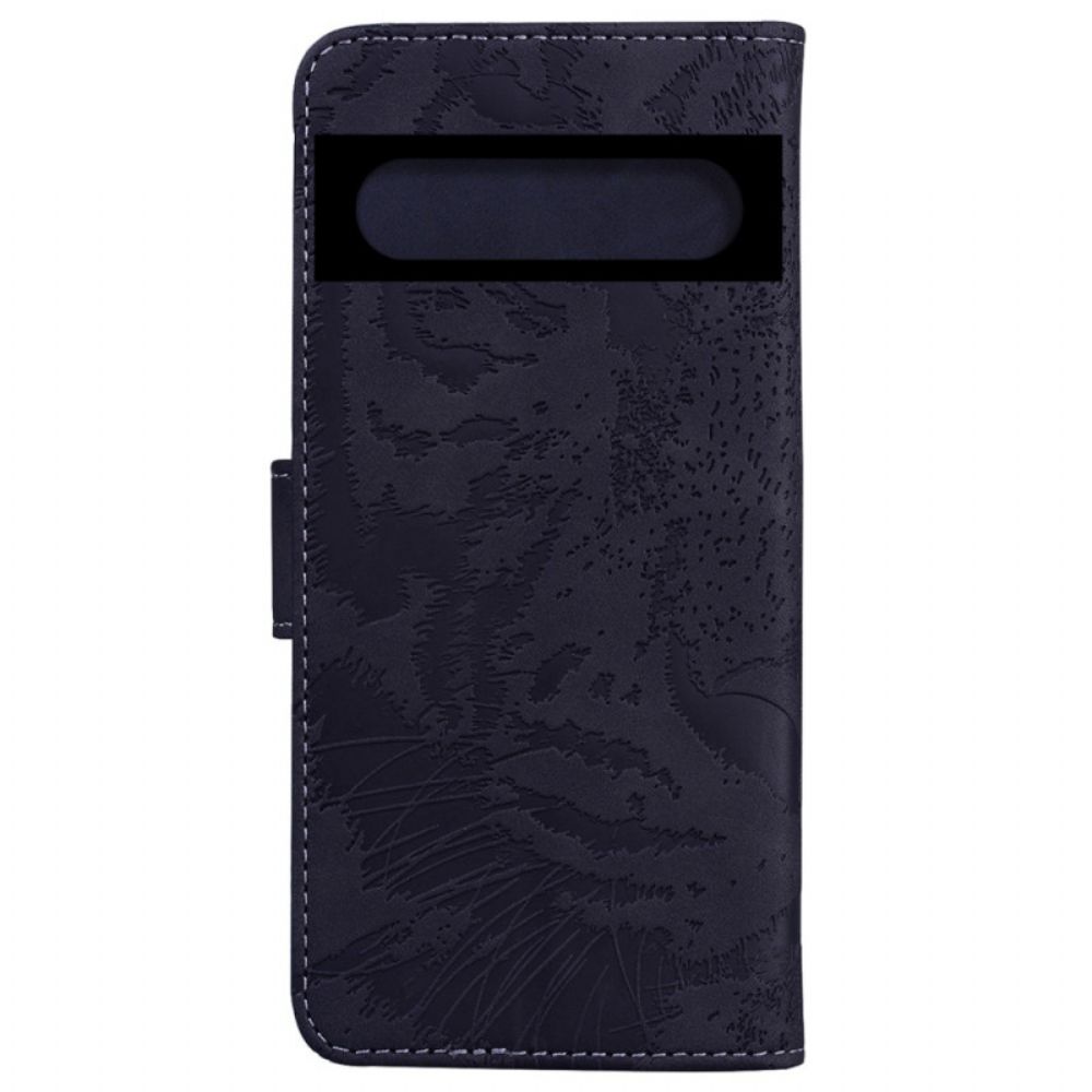 Folio-hoesje voor Google Pixel 7 Tijgerafdruk