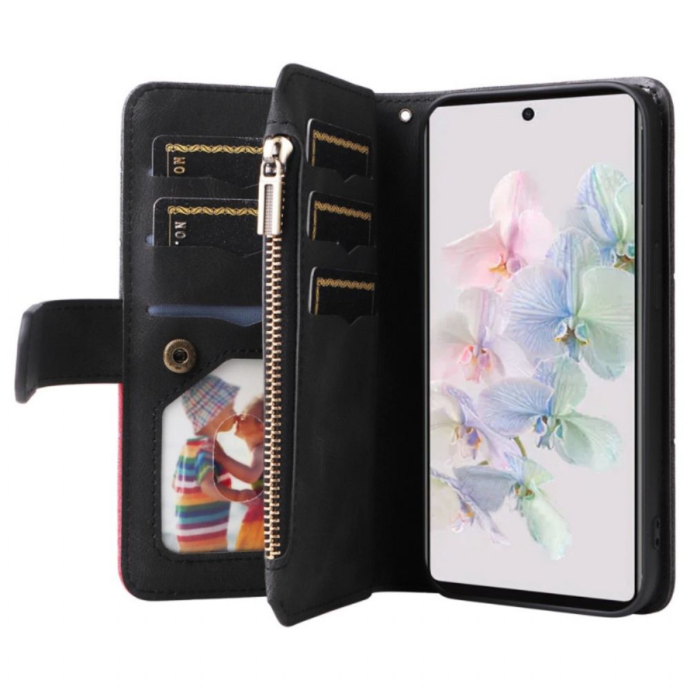 Folio-hoesje voor Google Pixel 7 Tweekleurig Met Portemonnee