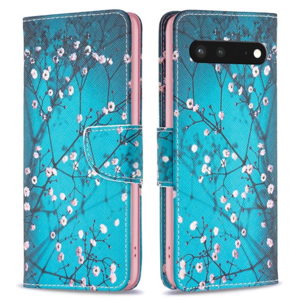 Leren Hoesje voor Google Pixel 7 Bloeiende Takken