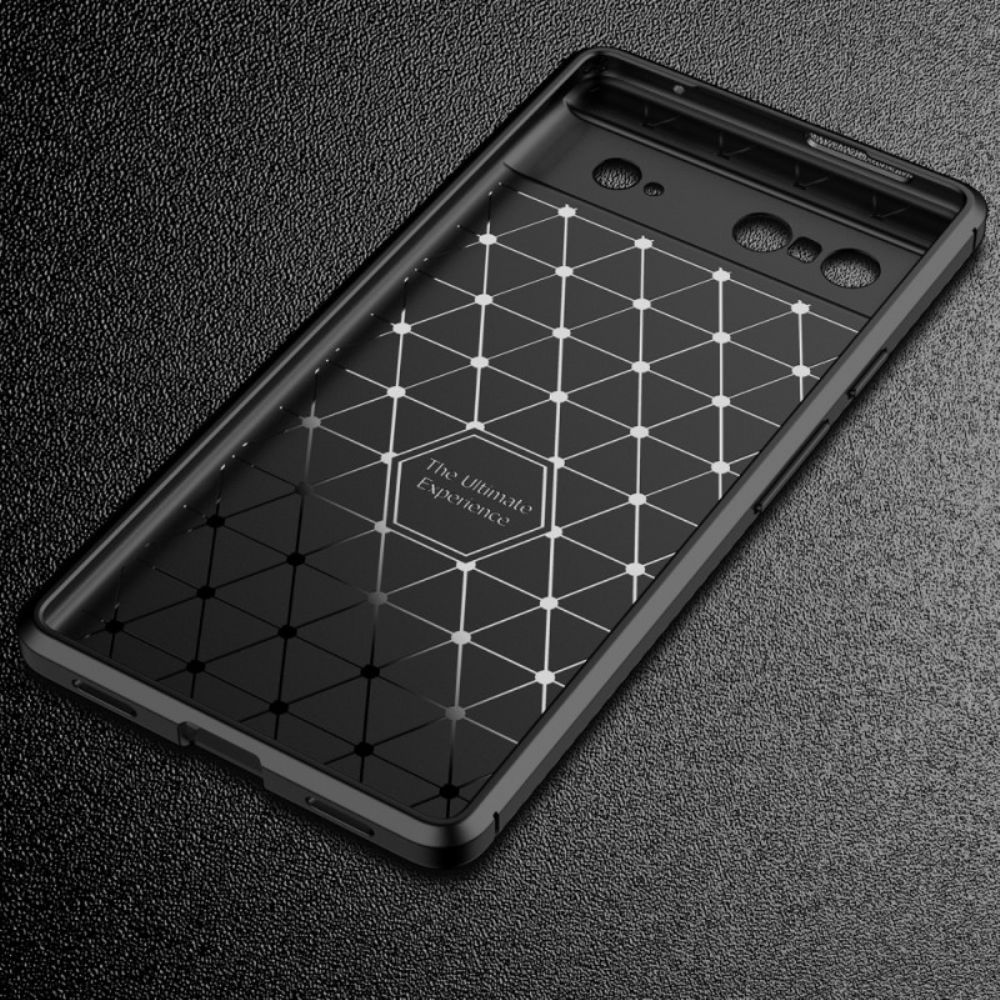 Telefoonhoesje voor Google Pixel 7 Slang Met Koolstofvezelstructuur