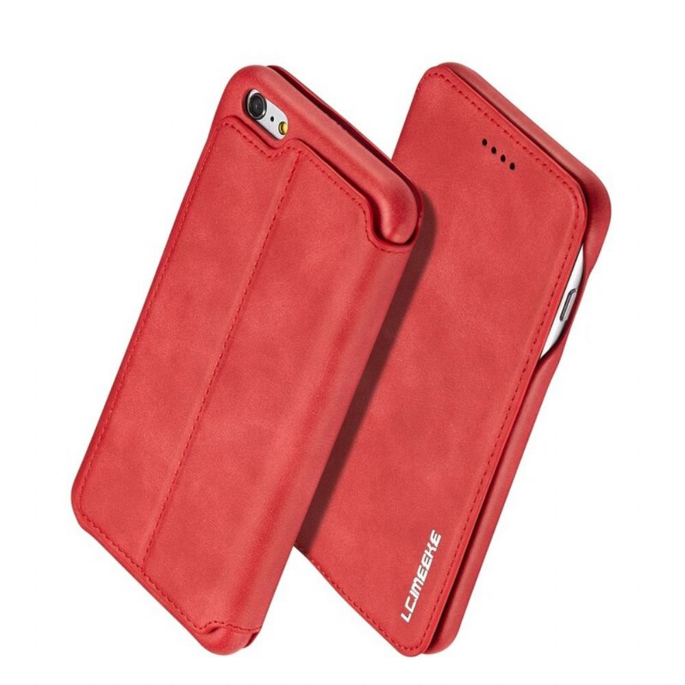 Bescherming Hoesje voor iPhone 6 Plus / 6S Plus Folio-hoesje Lc.imeeke Leereffect
