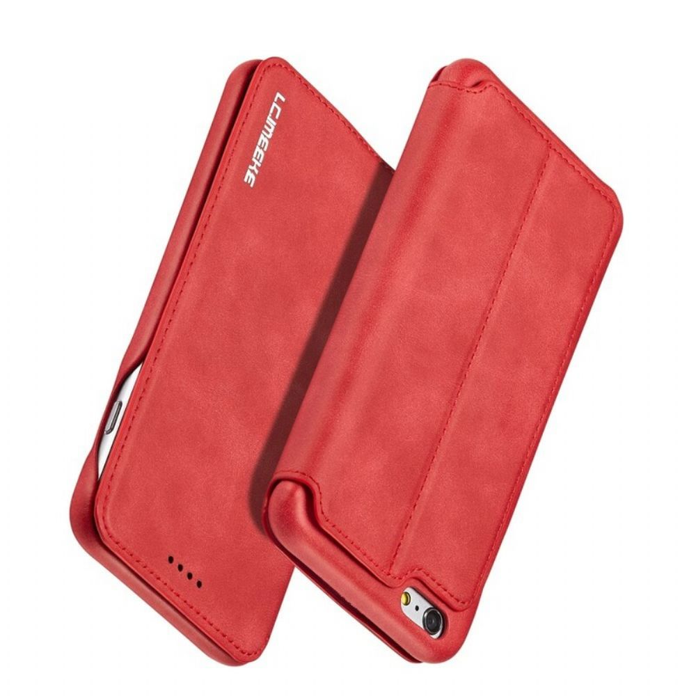 Bescherming Hoesje voor iPhone 6 Plus / 6S Plus Folio-hoesje Lc.imeeke Leereffect