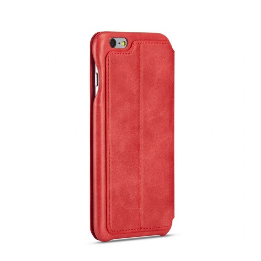 Bescherming Hoesje voor iPhone 6 Plus / 6S Plus Folio-hoesje Lc.imeeke Leereffect
