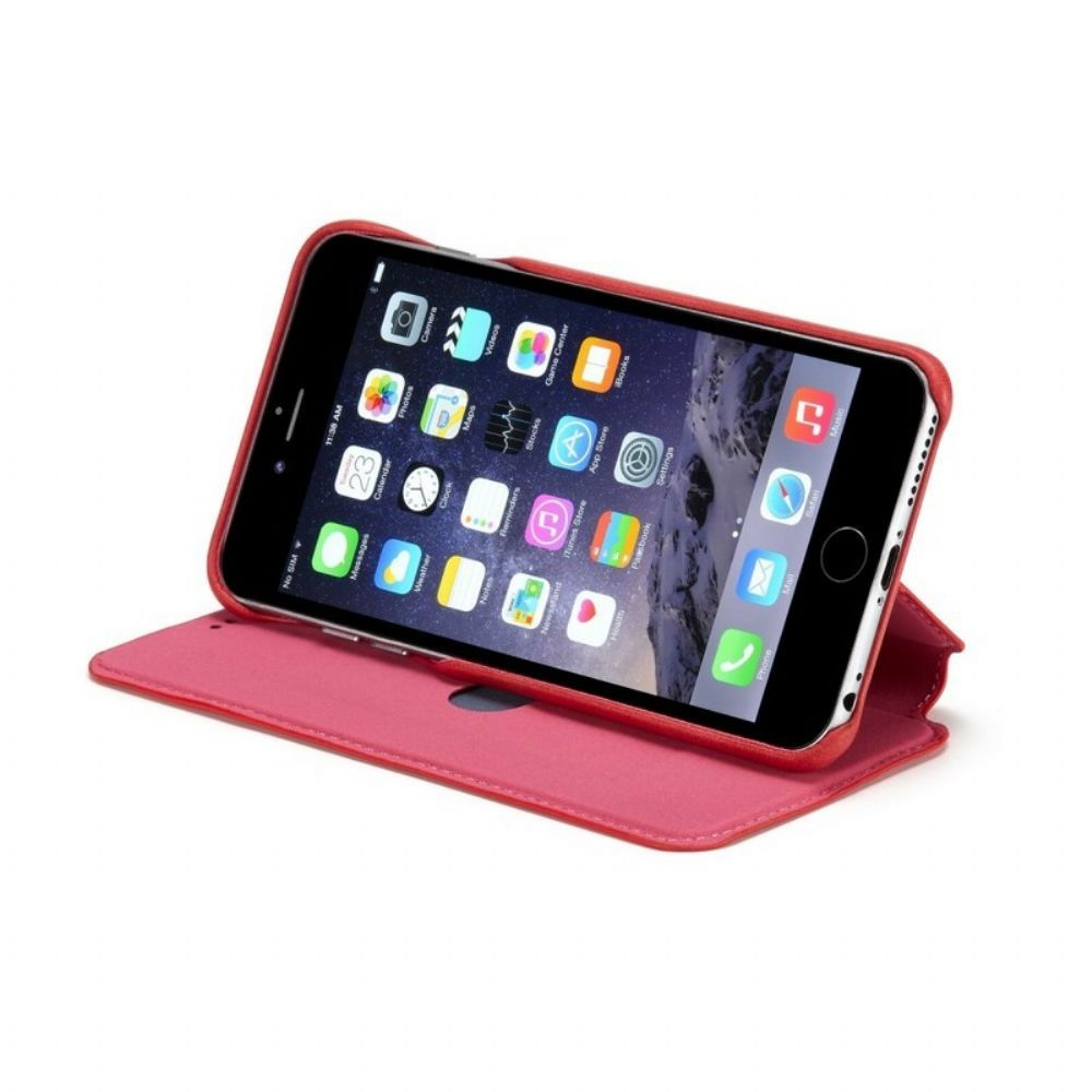 Bescherming Hoesje voor iPhone 6 Plus / 6S Plus Folio-hoesje Lc.imeeke Leereffect