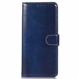 Folio-hoesje voor Samsung Galaxy M33 5G Leerstijl En Stiksels