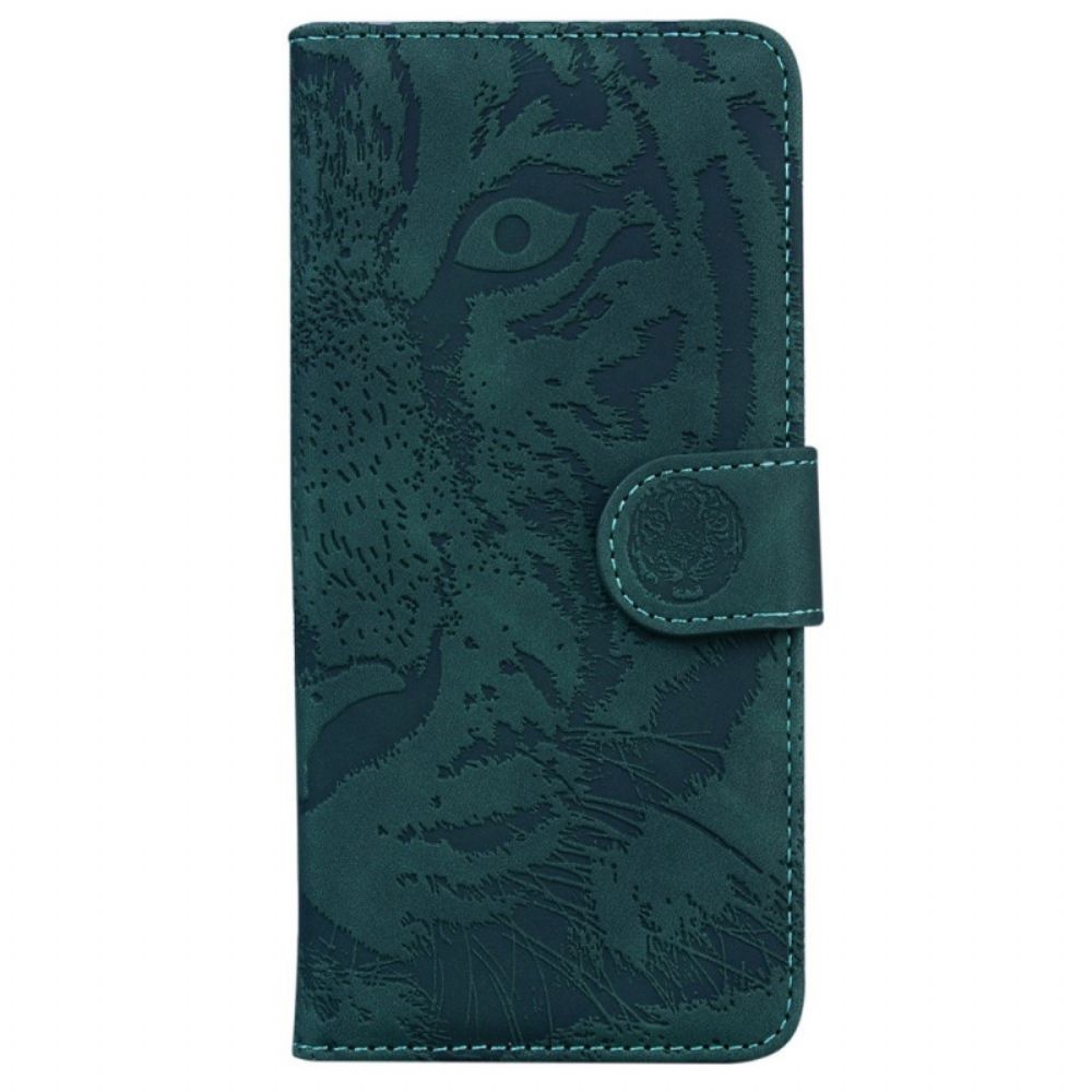 Folio-hoesje voor Samsung Galaxy M33 5G Tijgerafdruk