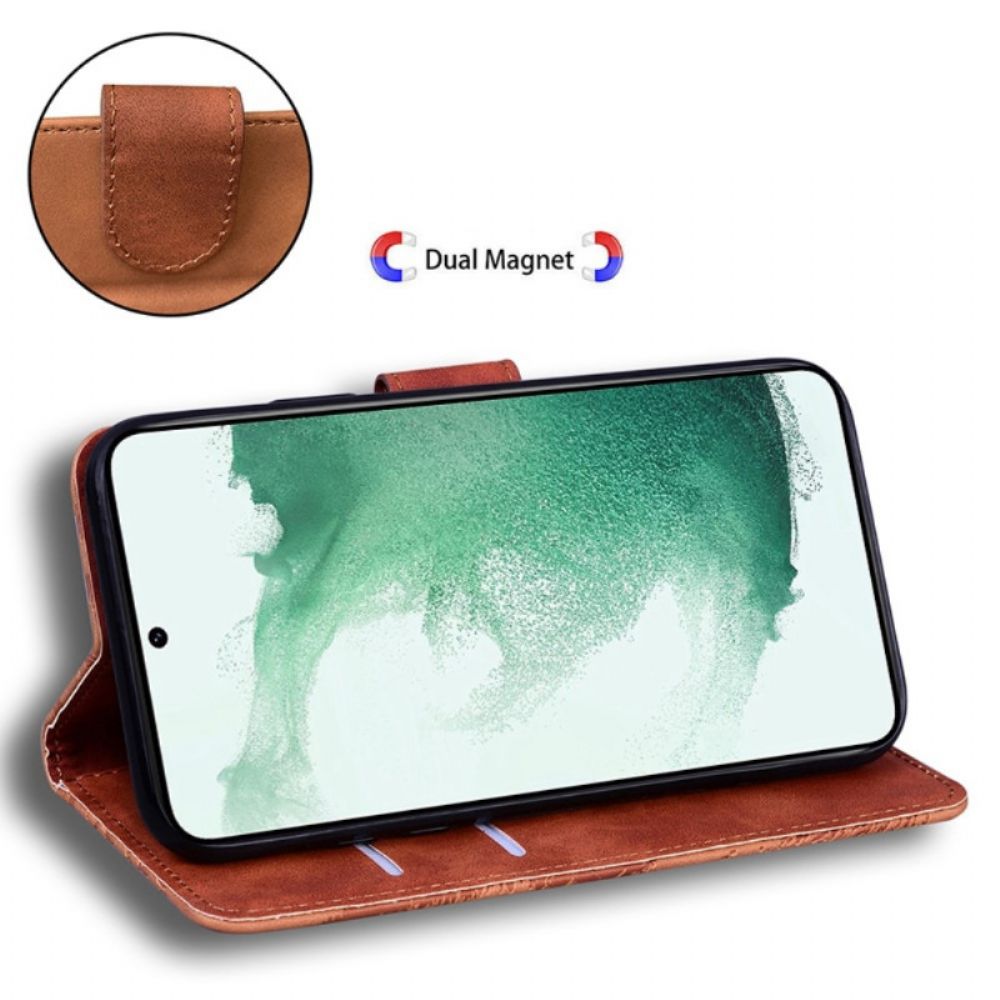 Folio-hoesje voor Samsung Galaxy M33 5G Tijgerafdruk