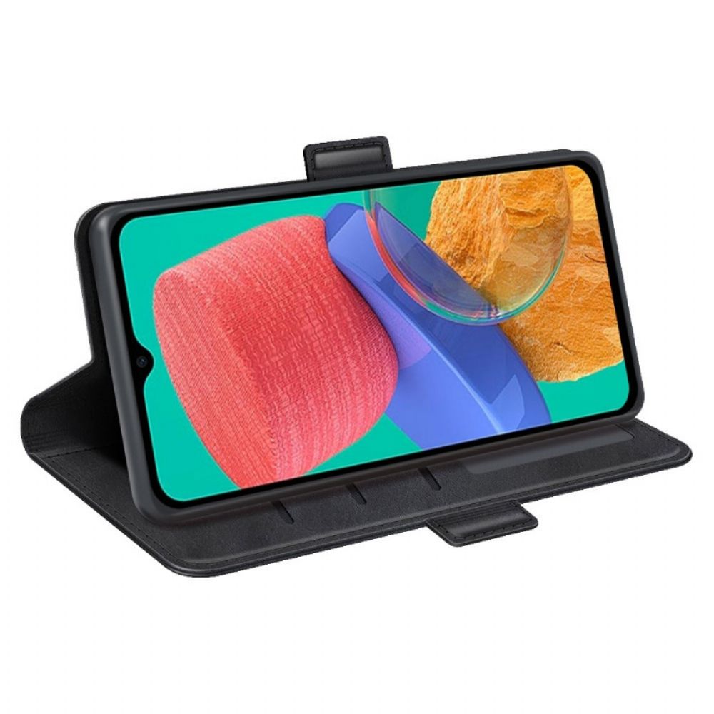 Leren Hoesje voor Samsung Galaxy M33 5G Dubbele Sluiting