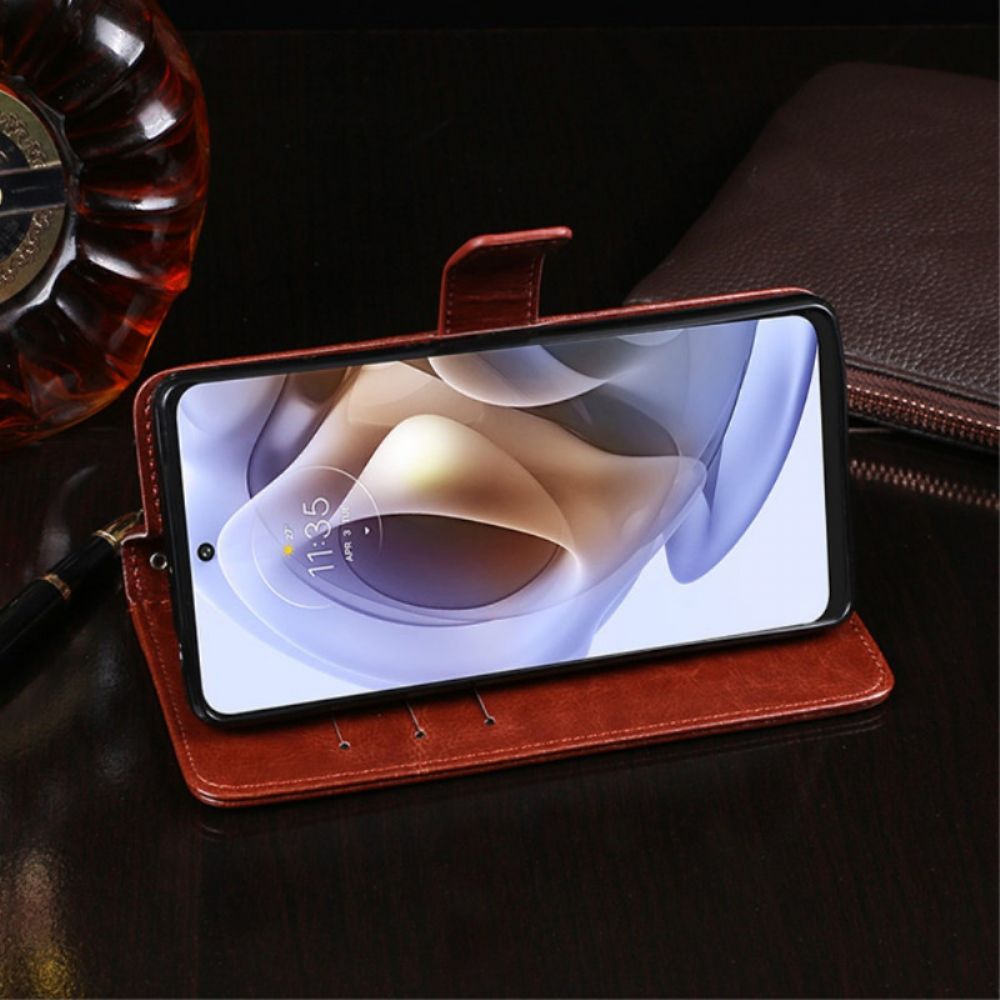 Folio-hoesje voor Moto G31 / Moto G41 Imitatieleer Idewei