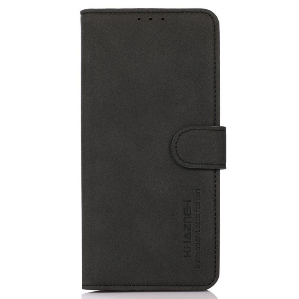 Folio-hoesje voor Moto G31 / Moto G41 Khazneh Mode Leereffect