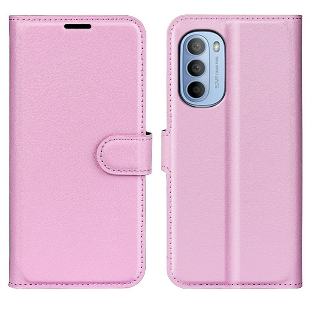 Folio-hoesje voor Moto G31 / Moto G41 Klassiek