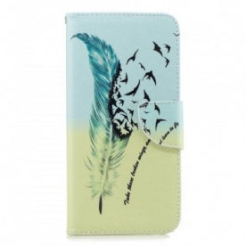 Folio-hoesje voor Samsung Galaxy J6 Plus Leren Vliegen