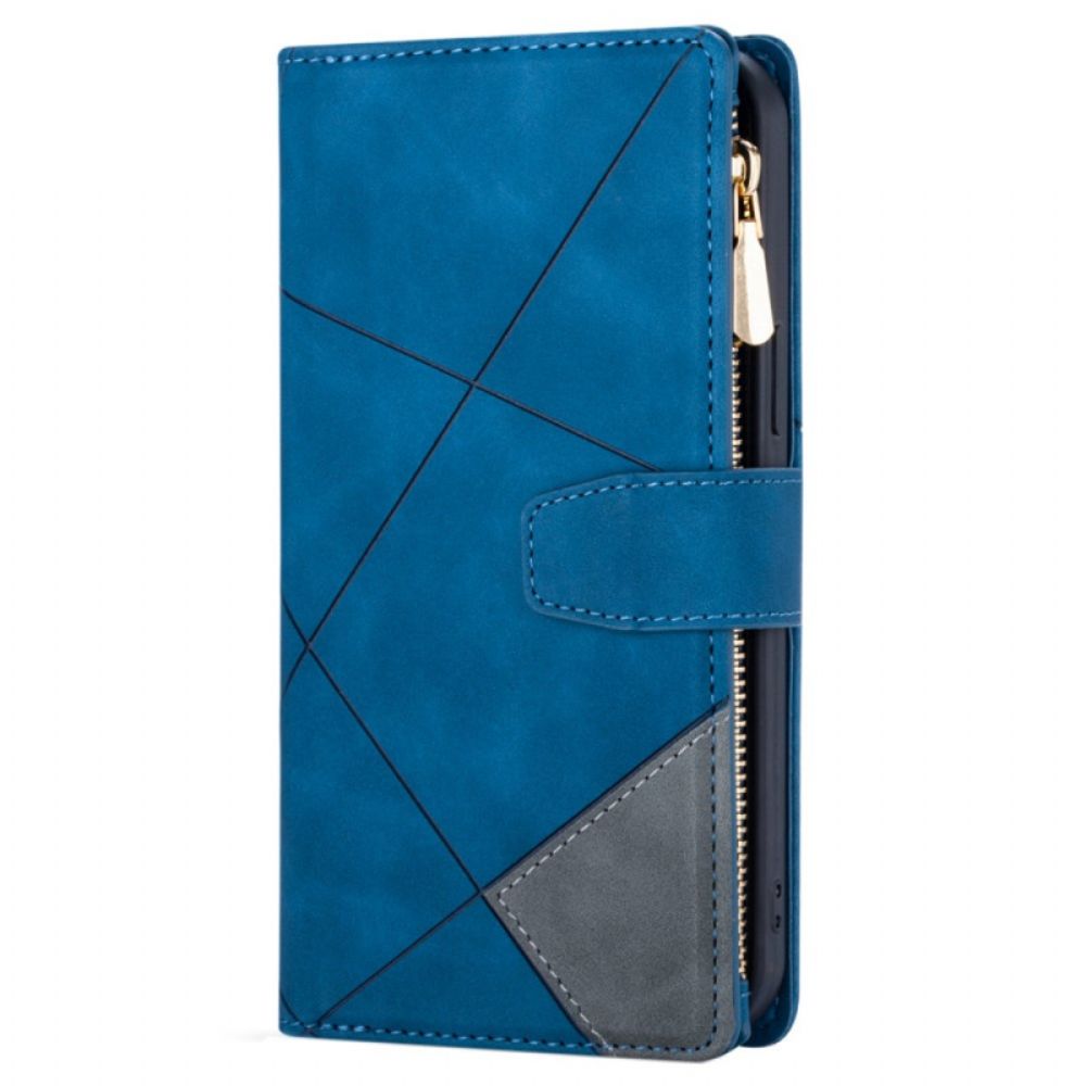 Leren Hoesje Xiaomi Redmi Note 13 5g Multifunctionele Lijnen Bescherming Hoesje