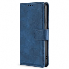 Flip Case Leren Vivo V50 5g Krokodillenleerstructuur