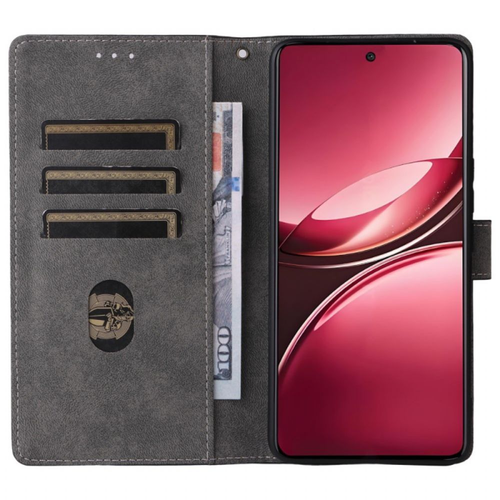 Flip Case Leren Vivo V50 5g Rfid-bescherming En Riem