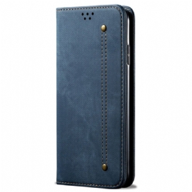 Folio-hoesje Vivo V50 5g Denimstof