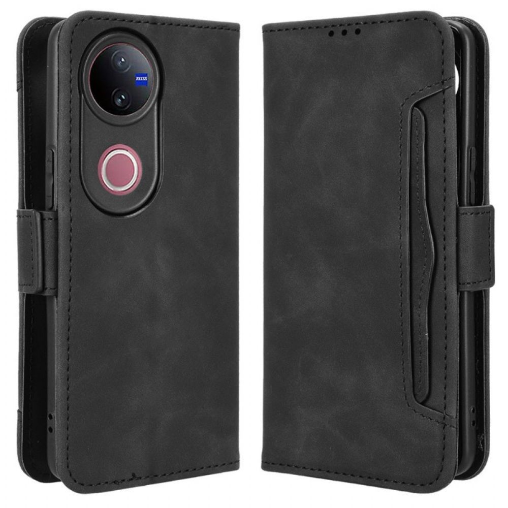 Folio-hoesje Vivo V50 5g Telefoonhoesje Kaarthouder Voor Meerdere Kaarten