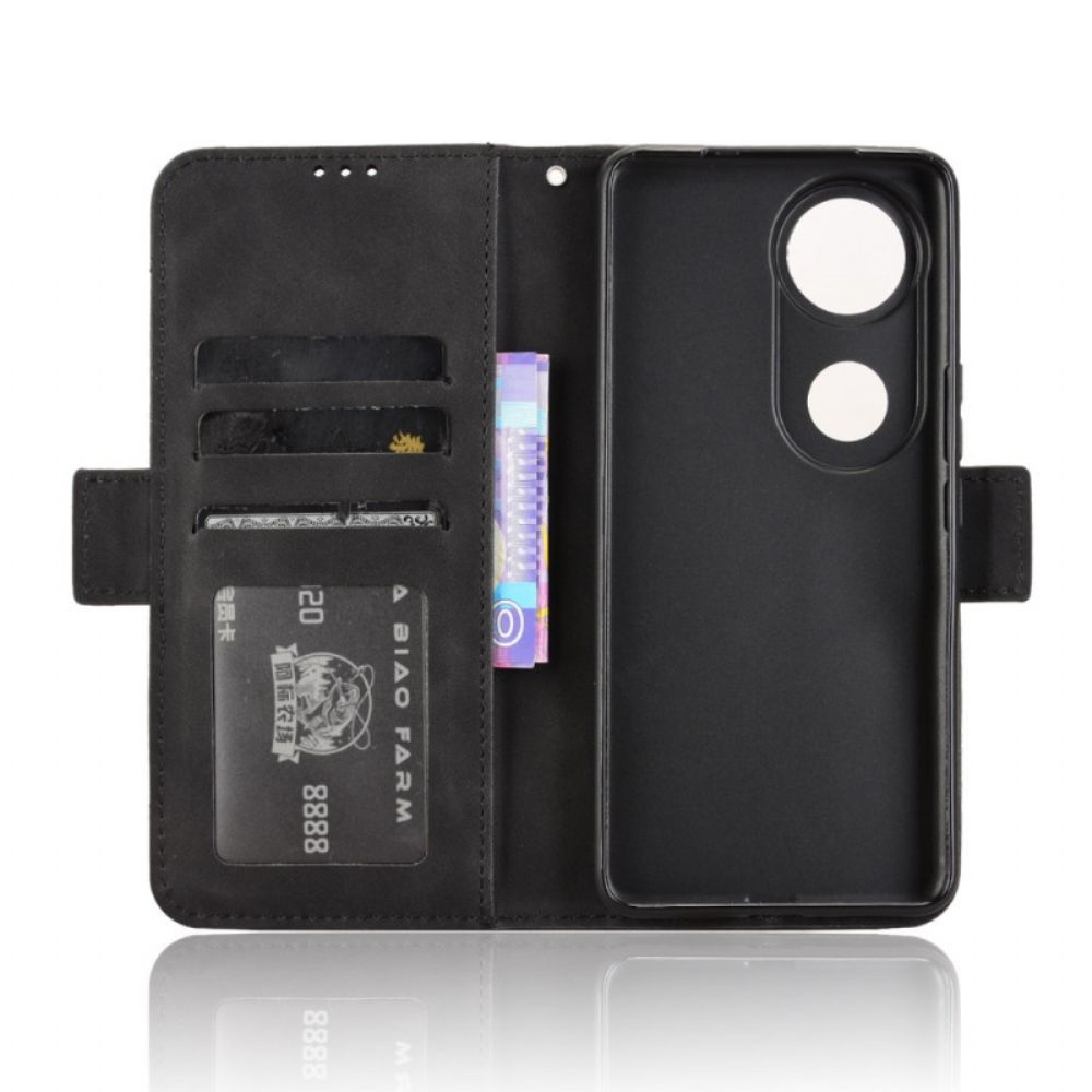 Folio-hoesje Vivo V50 5g Telefoonhoesje Kaarthouder Voor Meerdere Kaarten