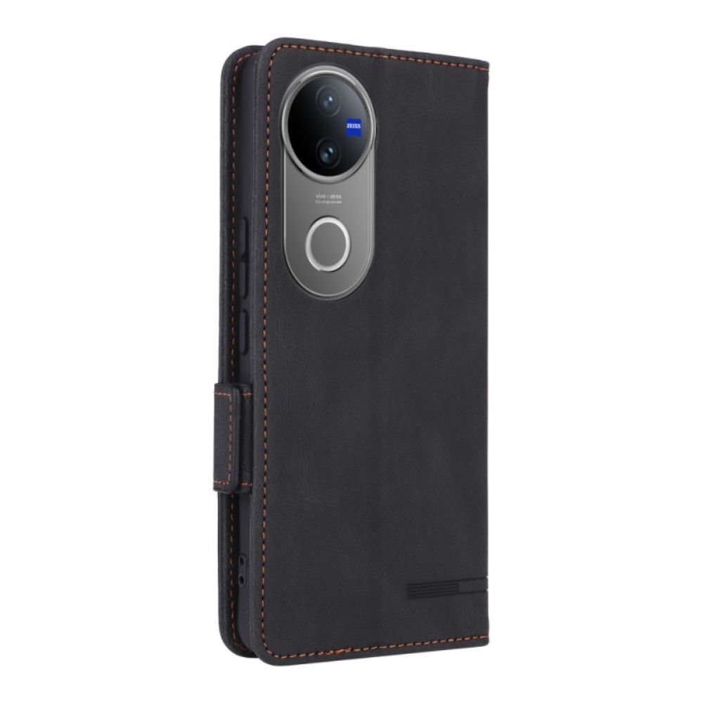 Folio-hoesje Vivo V50 5g Telefoonhoesje Metalen Decoratie