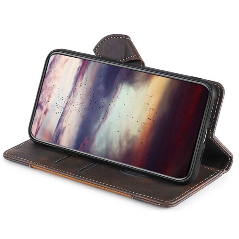 Folio-hoesje Vivo V50 5g Telefoonhoesje Tweekleurig Bloemenpatroon