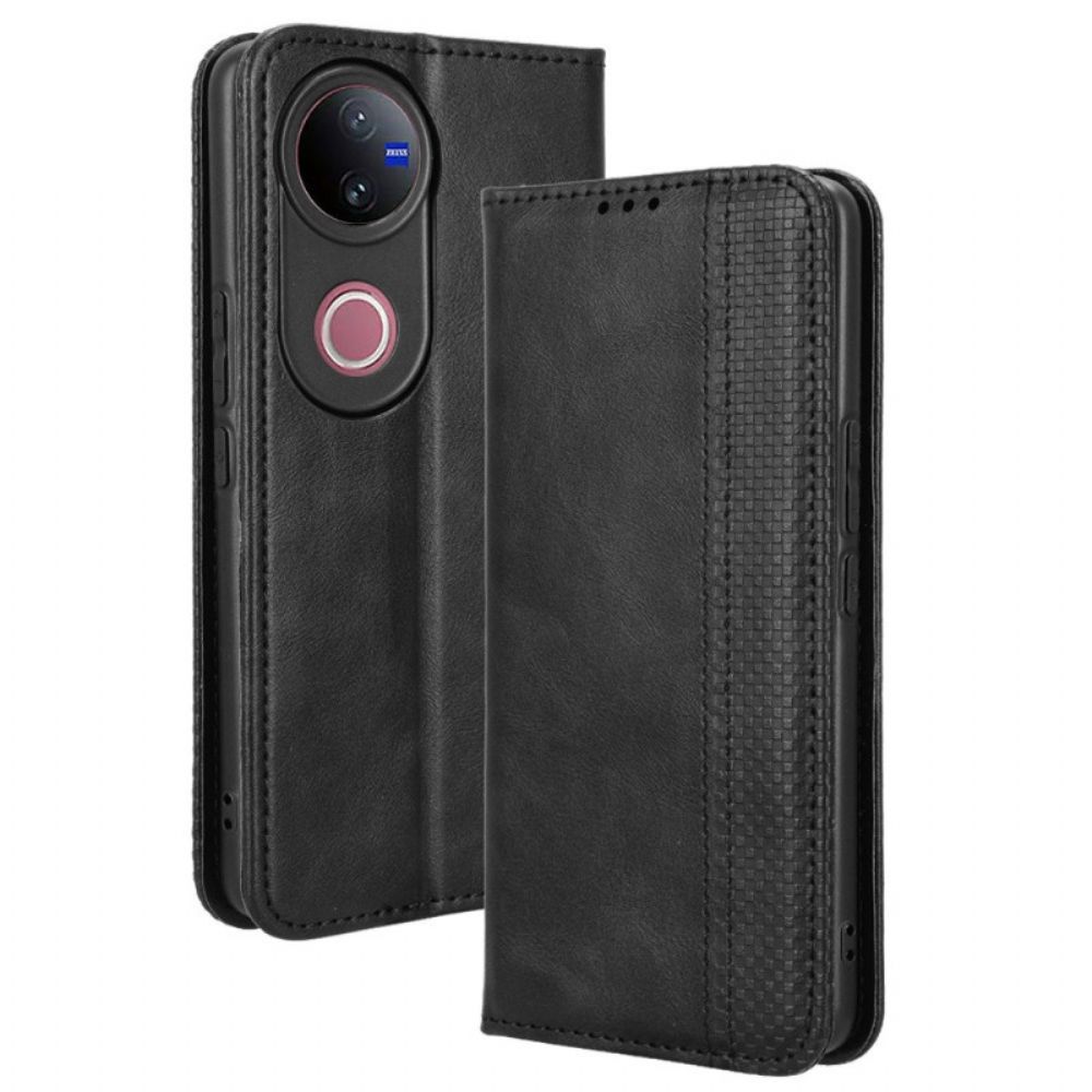 Folio-hoesje Vivo V50 5g Telefoonhoesje Vintage Fries