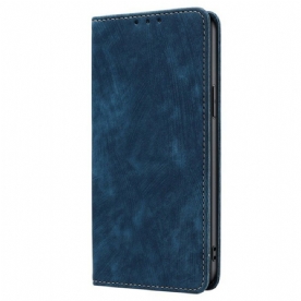 Folio-hoesje Vivo V50 5g Telefoonhoesje Vintage Suède-effect