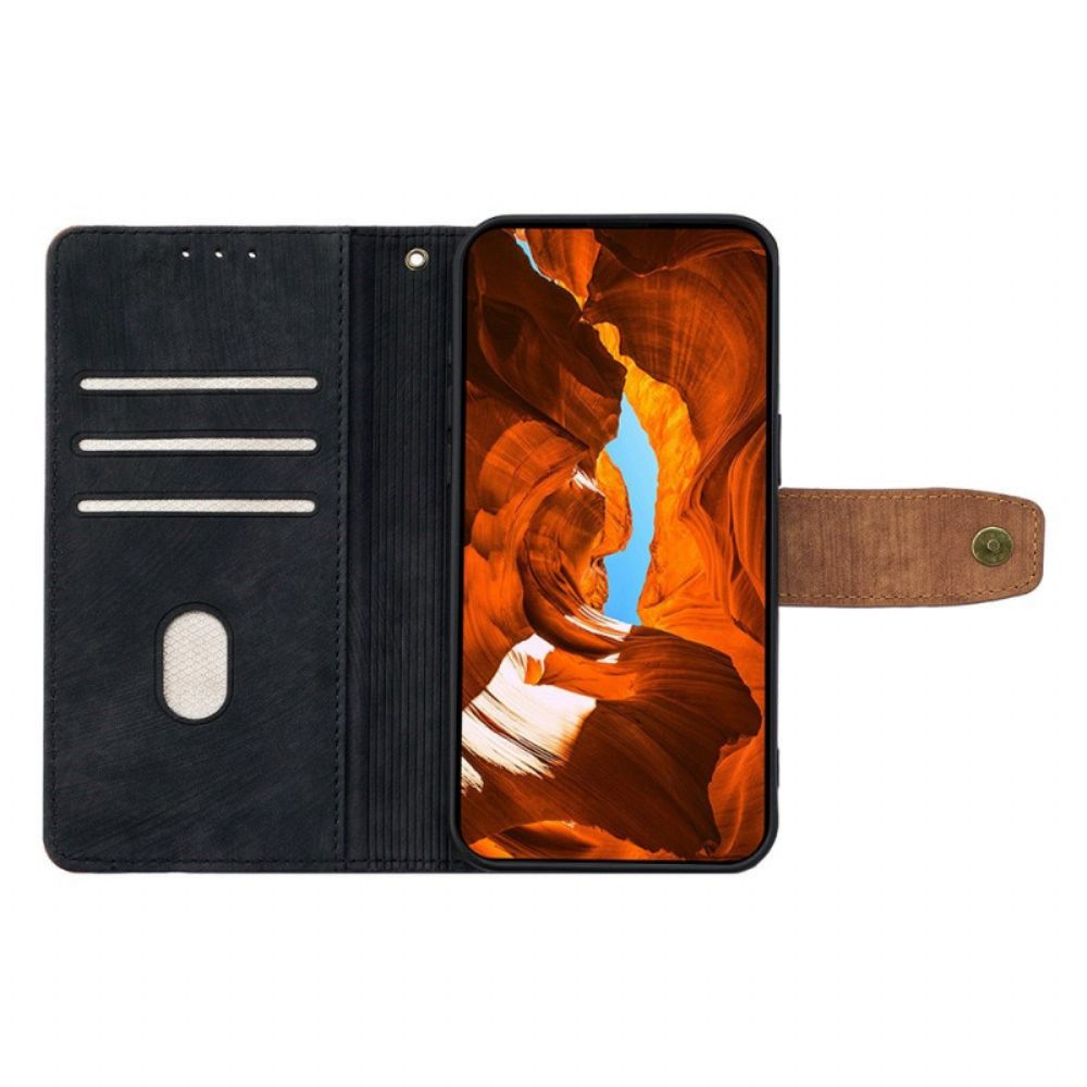 Folio-hoesje Vivo V50 5g Tweekleurig Vintage