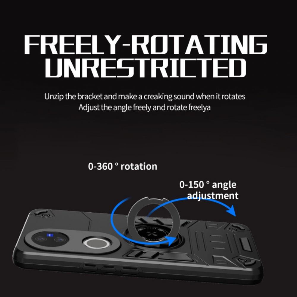 Hoesje Vivo V50 5g Stevige Ringhouder