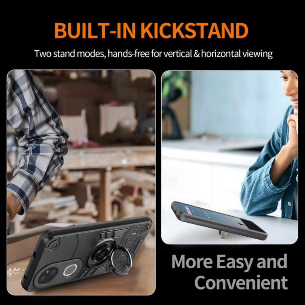 Hoesje Vivo V50 5g Stevige Ringhouder