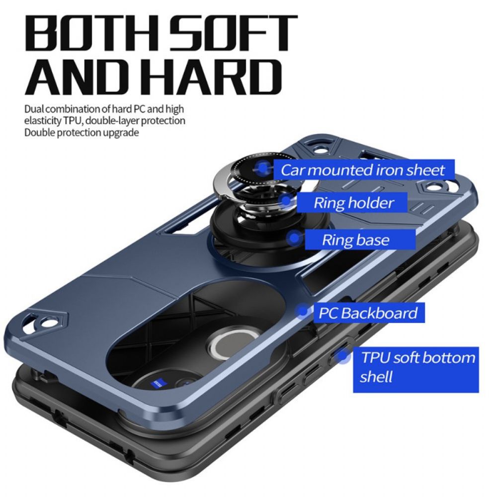 Hoesje Vivo V50 5g Stevige Ringhouder