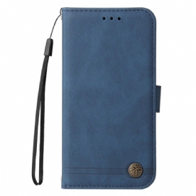 Leren Hoesje Vivo V50 5g Decoratieve Klinknagel
