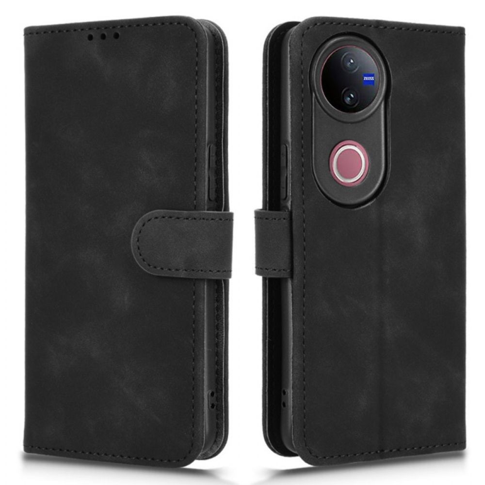 Leren Hoesje Vivo V50 5g Leerlook Bescherming Hoesje