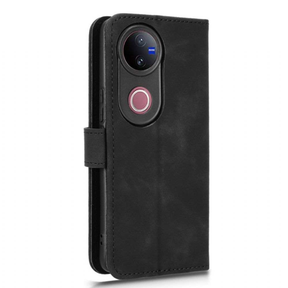 Leren Hoesje Vivo V50 5g Leerlook Bescherming Hoesje